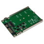 StarTech.com Adaptador de SSD M.2 NGFF a 2.5 Pulgadas SATA, Convertidor SATA III 6 Gbps, Compatible con SATA M.2, Incluye Tornillos y Bracket Abierto, Color Verde