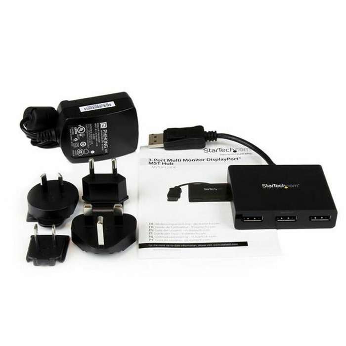StarTech.com MSTDP123DP Hub Divisor DisplayPort MST para 3 Monitores