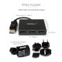Startech Hub MST DisplayPort 1.4 a 3 Puertos DisplayPort 4K 30Hz MST14DP123DP