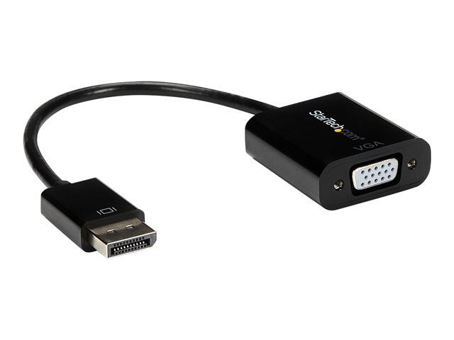 StarTech Adaptador DisplayPort a VGA - Cable de Conversión Activo 10 cm - Resolución 1920x1200 Full HD - DisplayPort Macho a VGA Hembra - DP2VGA3