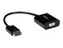 StarTech Adaptador DisplayPort a VGA - Cable de Conversión Activo 10 cm - Resolución 1920x1200 Full HD - DisplayPort Macho a VGA Hembra - DP2VGA3