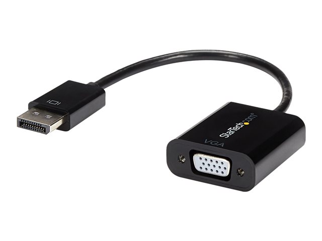 StarTech Adaptador DisplayPort a VGA - Cable de Conversión Activo 10 cm - Resolución 1920x1200 Full HD - DisplayPort Macho a VGA Hembra - DP2VGA3