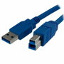 StarTech.com Cable USB 3.0 A a B de 1 m, Azul