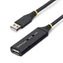 StarTech Cable de Extensión USB 2.0 Activo 5m USB A Macho a Hembra, Negro