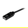 StarTech Cable USB 2.0 Activo de Extensión 5 Metros Negro - USB A Macho a Hembra - 480 Mbit/s, Plug and Play, Certificado CE, FCC