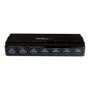 StarTech Concentrador USB 3.2 Gen 1 de 7 Puertos ST7300USB3B Negro