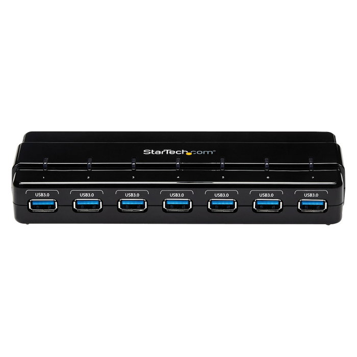 StarTech Concentrador USB 3.2 Gen 1 de 7 Puertos ST7300USB3B Negro