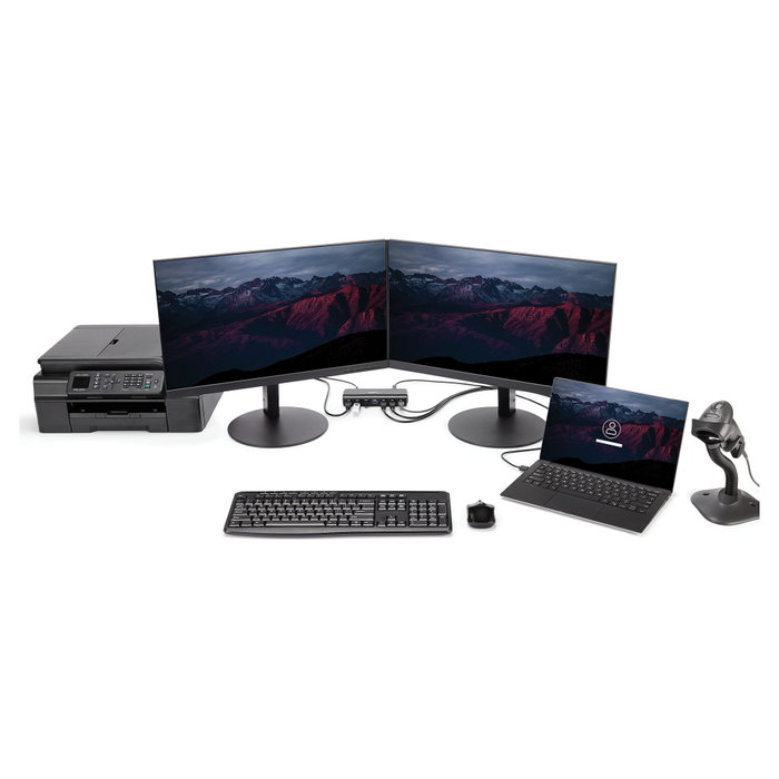 StarTech Concentrador USB 3.2 Gen 1 de 7 Puertos ST7300USB3B Negro
