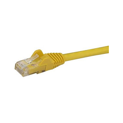 StarTech.com Cable Ethernet RJ45 Cat6 UTP Snagless 1m Amarillo - ETL Verified, 10/100/1000Base-T, PoE, Conectores Chapados en Oro