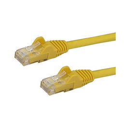 StarTech.com Cable Ethernet RJ45 Cat6 UTP Snagless 1m Amarillo - ETL Verified, 10/100/1000Base-T, PoE, Conectores Chapados en Oro