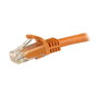 Startech Cable de red Cat6 Naranja 5m Snagless RJ45