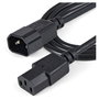 StarTech.com Cable de Extensión de Alimentación C14 a C13, 1m, 10A 125V, 18AWG, Alargador IEC-320-C14 a IEC-320-C13