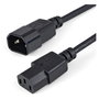 StarTech.com Cable de Extensión de Alimentación C14 a C13, 1m, 10A 125V, 18AWG, Alargador IEC-320-C14 a IEC-320-C13