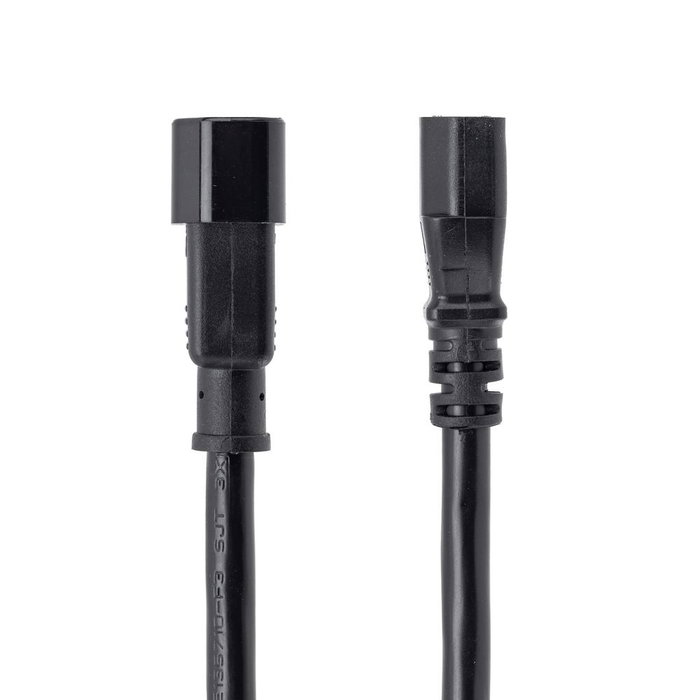StarTech.com Cable de Alimentación IEC C14 a IEC C13 PXT1001M - Cable de Extensión 1 Metro (10A, 125V)