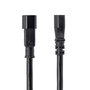 StarTech.com Cable de Alimentación IEC C14 a IEC C13 PXT1001M - Cable de Extensión 1 Metro (10A, 125V)