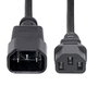 StarTech.com Cable de Alimentación IEC C14 a IEC C13 PXT1001M - Cable de Extensión 1 Metro (10A, 125V)