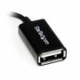 StarTech.com Cable Adaptador Micro USB a USB OTG Acodado a la Derecha de 12cm