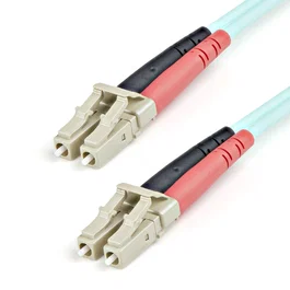 StarTech.com Cable de Fibra Óptica Multimodo OM3 LC a LC UPC 1m - Full Duplex 50/125µm para Redes 100G - LOMMF/VCSEL - Pérdida Baja <0.3dB