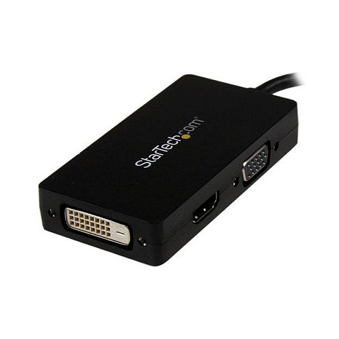StarTech.com Adaptador DisplayPort a VGA / DVI / HDMI 3 en 1 - Convertidor Plug and Play, Cable de 0.15 m, Resolución 1920x1200 y 1080p, Negro StarTech.com Adaptador DisplayPort a VGA / DVI / HDMI 3 en 1 - Convertidor Plug and Play, Cable de 0.15 m, Resolución 1920x1200 y 1080p, Negro