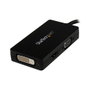 StarTech.com Adaptador DisplayPort a VGA / DVI / HDMI 3 en 1 - Convertidor Plug and Play, Cable de 0.15 m, Resolución 1920x1200 y 1080p, Negro