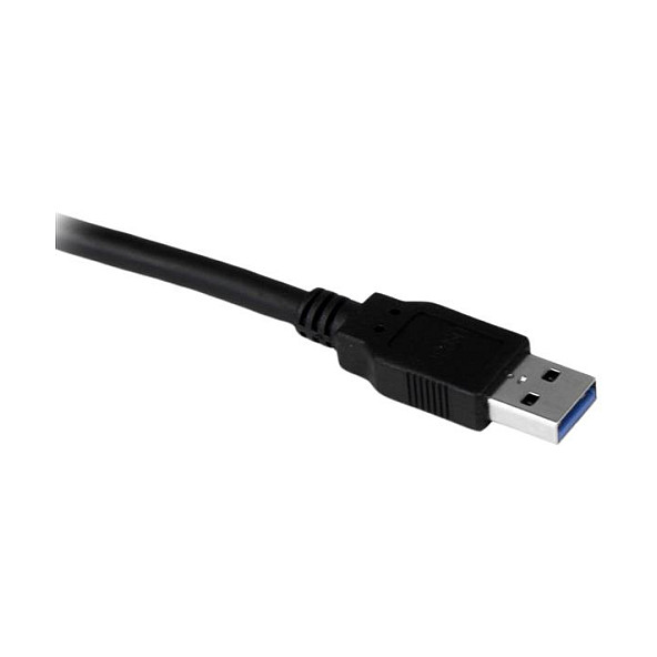 StarTech.com Cable de Extensión USB 3.2 Gen 1 de 1,5 m, USB A Macho a Hembra Angular, Negro