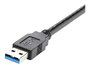 StarTech.com Cable de Extensión USB 3.2 Gen 1 de 1,5 m, USB A Macho a Hembra Angular, Negro