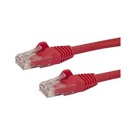 StarTech N6PATC2MRD Cable de Parcheo Cat6 UTP RJ45 Rojo 2 m Snagless - Gigabit Ethernet, 650 MHz, PoE, ETL Verificado