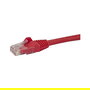 StarTech N6PATC2MRD Cable de Parcheo Cat6 UTP RJ45 Rojo 2 m Snagless - Gigabit Ethernet, 650 MHz, PoE, ETL Verificado