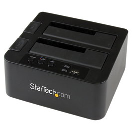 StarTech.com Duplicador USB 3.0/eSATA de Discos Duros de 2 Bahías para HDD/SSD SATA III de 2.5/3.5" - Estación de Acoplamiento Independiente, 1 Copia, Hasta 8 TB