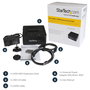 StarTech.com Duplicador USB 3.0/eSATA de Discos Duros de 2 Bahías para HDD/SSD SATA III de 2.5/3.5" - Estación de Acoplamiento Independiente, 1 Copia, Hasta 8 TB