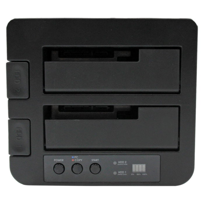 StarTech.com Duplicador USB 3.0/eSATA de Discos Duros de 2 Bahías para HDD/SSD SATA III de 2.5/3.5" - Estación de Acoplamiento Independiente, 1 Copia, Hasta 8 TB