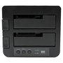 StarTech.com Duplicador USB 3.0/eSATA de Discos Duros de 2 Bahías para HDD/SSD SATA III de 2.5/3.5" - Estación de Acoplamiento Independiente, 1 Copia, Hasta 8 TB