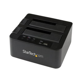 StarTech.com Duplicador USB 3.0/eSATA de Discos Duros de 2 Bahías para HDD/SSD SATA III de 2.5/3.5" - Estación de Acoplamiento Independiente, 1 Copia, Hasta 8 TB