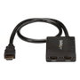 StarTech ST122HD4KU Multiplicador de Vídeo HDMI de 2 Puertos 4K30 Negro
