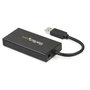 StarTech.com ST3300GU3B Hub USB 3.2 Gen 1 con Ethernet Gigabit y 3 Puertos USB, Aluminio, Negro