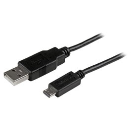 StarTech Cable USB 2.0 Micro USB Macho a Macho 0.5m - Negro - Adaptador para Smartphone y Tablet