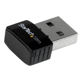 StarTech.com Adaptador de Red Inalámbrico USB 2.0 Mini Wi-Fi N 300 Mbps (USB300WN2X2C) para Windows, macOS, Linux - Negro