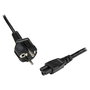 StarTech.com Cable de Alimentación para Portátil 1m, CEE7/7 Schuko EU a C5 Hoja de Trébol, 2.5A 250V, 3 Conductores, Negro, Certificación VDE