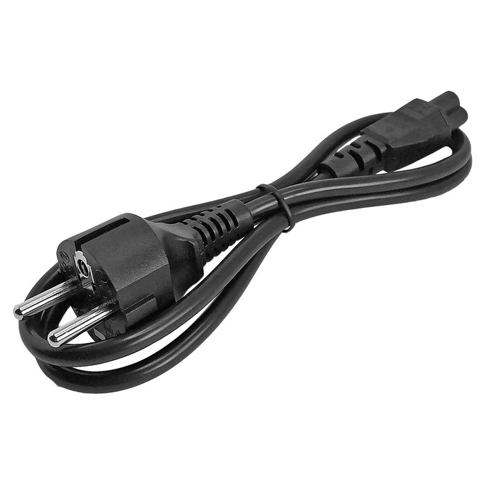 StarTech.com Cable de Alimentación para Portátil 1m, CEE7/7 Schuko EU a C5 Hoja de Trébol, 2.5A 250V, 3 Conductores, Negro, Certificación VDE