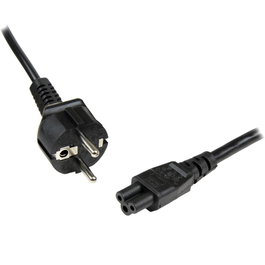 Startech.com Cable Alimentación Schuko UE a C5 para Portátil 1m Negro PXTNB2SEU1M