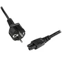 StarTech.com Cable de alimentación Schuko CEE7/7 a C5 de 1 m, Negro
