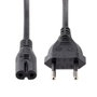Startech Cable de Corriente Europeo CEE 7/16 a IEC C7, 1 metro, Negro