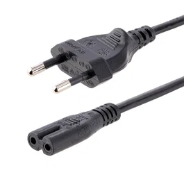 Startech Cable de Corriente Europeo CEE 7/16 a IEC C7, 1 metro, Negro
