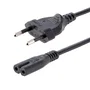 Startech Cable de Alimentación de 1m, CEE 7/16 a C7, Negro