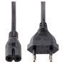 StarTech.com Cable de Alimentación para Portátiles 1m, Enchufe UE a C7, 2.5A 250V, Negro, H03VVH2-F, 18 AWG