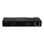 StarTech.com Docking Station USB 3.0 con HDMI, VGA y Ethernet, Replicador de Puertos Universal para Portátil