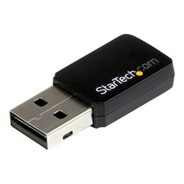 StarTech Adaptador WiFi USB 2.0 AC600 Dual Band USB433WACDB - 433 Mbps, 2.4GHz/5GHz, IEEE 802.11ac, Compatible Windows/macOS, Plug & Play
