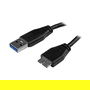 StarTech Cable USB 3.0 Micro Slim Macho a Macho 15cm / 6 pulgadas