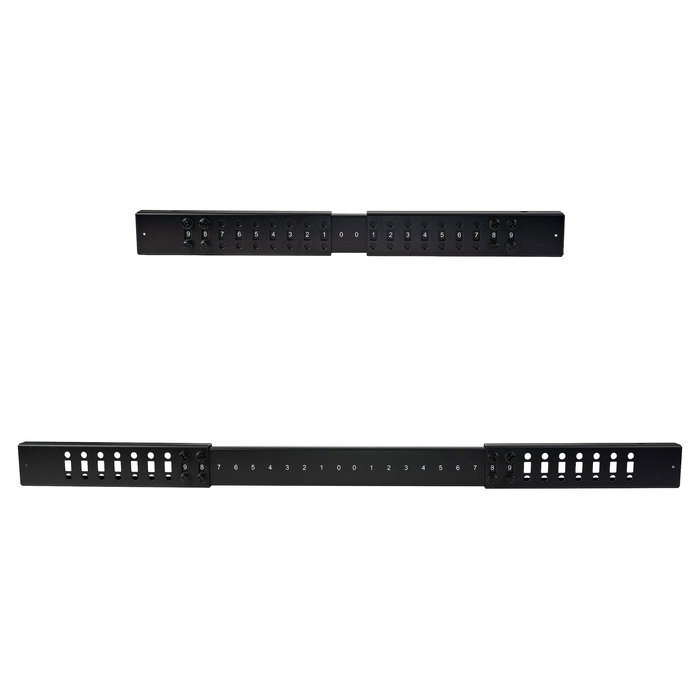 StarTech 25U Rack de Servidor de 4 Postes de Marco Abierto Ajustable 56-100 cm de Profundidad con Ruedas, Niveladores, Ganchos para Cable, Negro, 544.3 kg de Capacidad