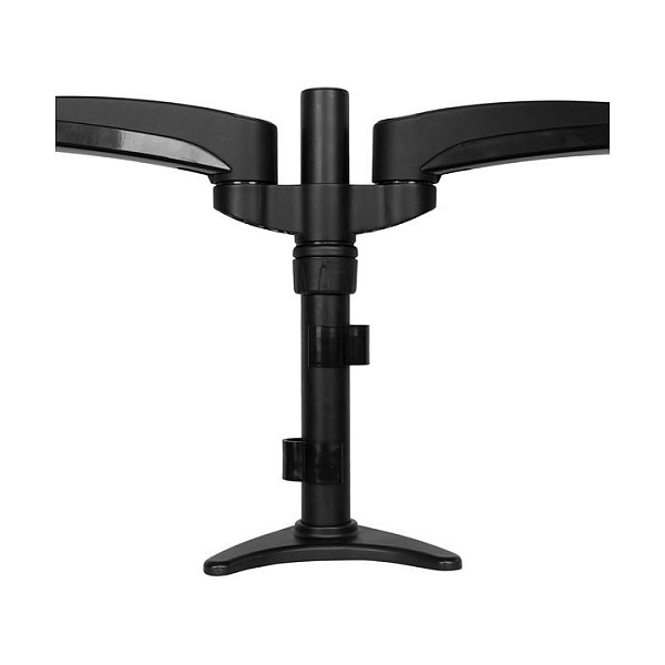 StarTech.com Soporte Brazo Articulado Dual para 2 Monitores, 13.6 kg, 12 a 24 Pulgadas, VESA 100x100, Abrazadera Escritorio, Negro